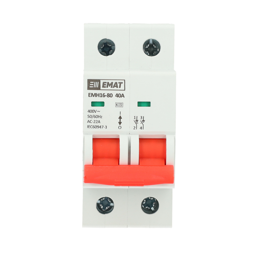 Miniatuur van EMAT hoofdschakelaar 2-polig 40A (85005000)