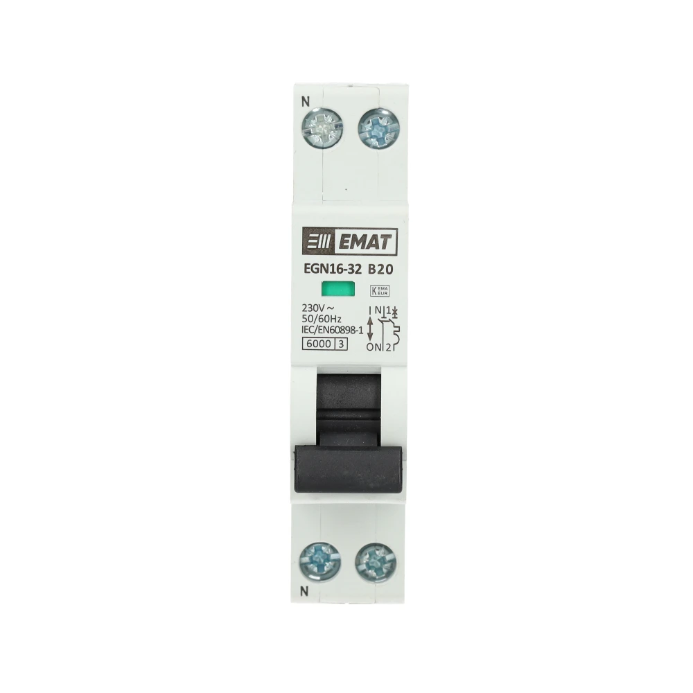 Miniatuur van EMAT installatieautomaat B20 1-fase (1P+N) 6kA (85001006)
