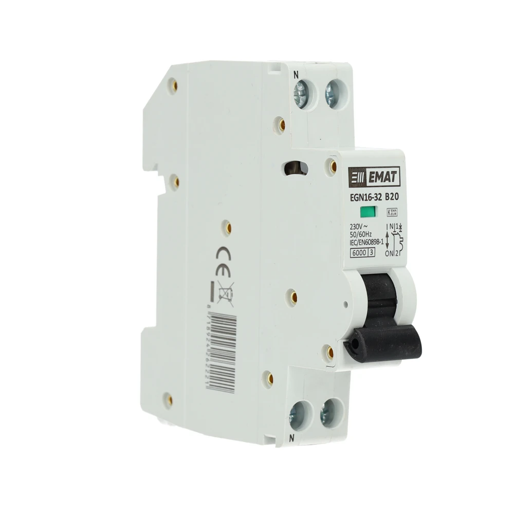 Miniatuur van EMAT installatieautomaat B20 1-fase (1P+N) 6kA (85001006)