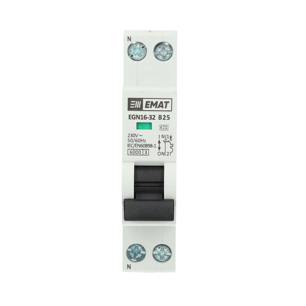 Miniatuur van EMAT installatieautomaat B25 1-fase (1P+N) 6kA (85001008)