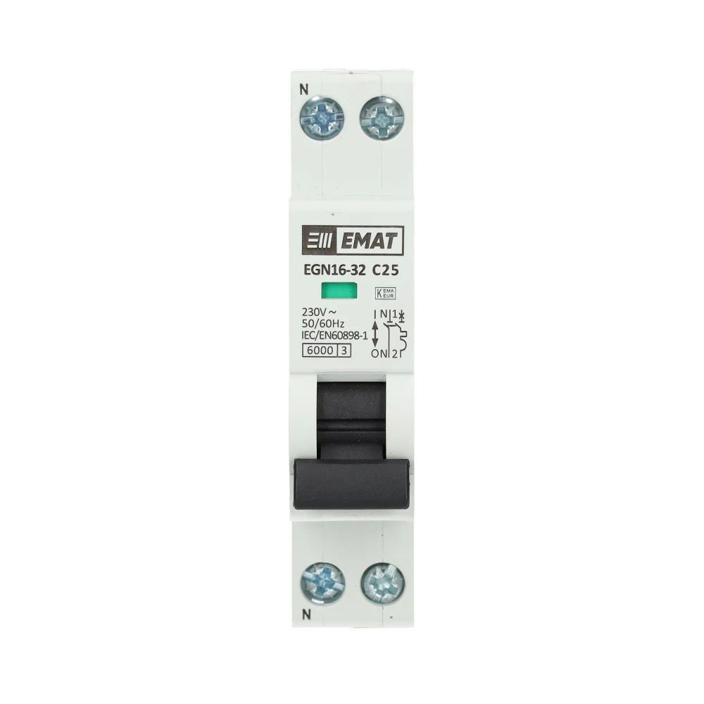 Miniatuur van EMAT installatieautomaat C25 1-fase (1P+N) 6kA (85001009)