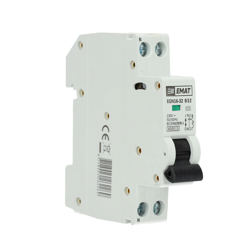 Miniatuur van EMAT installatieautomaat 1-polig+nul 32A B-Kar (85001010)