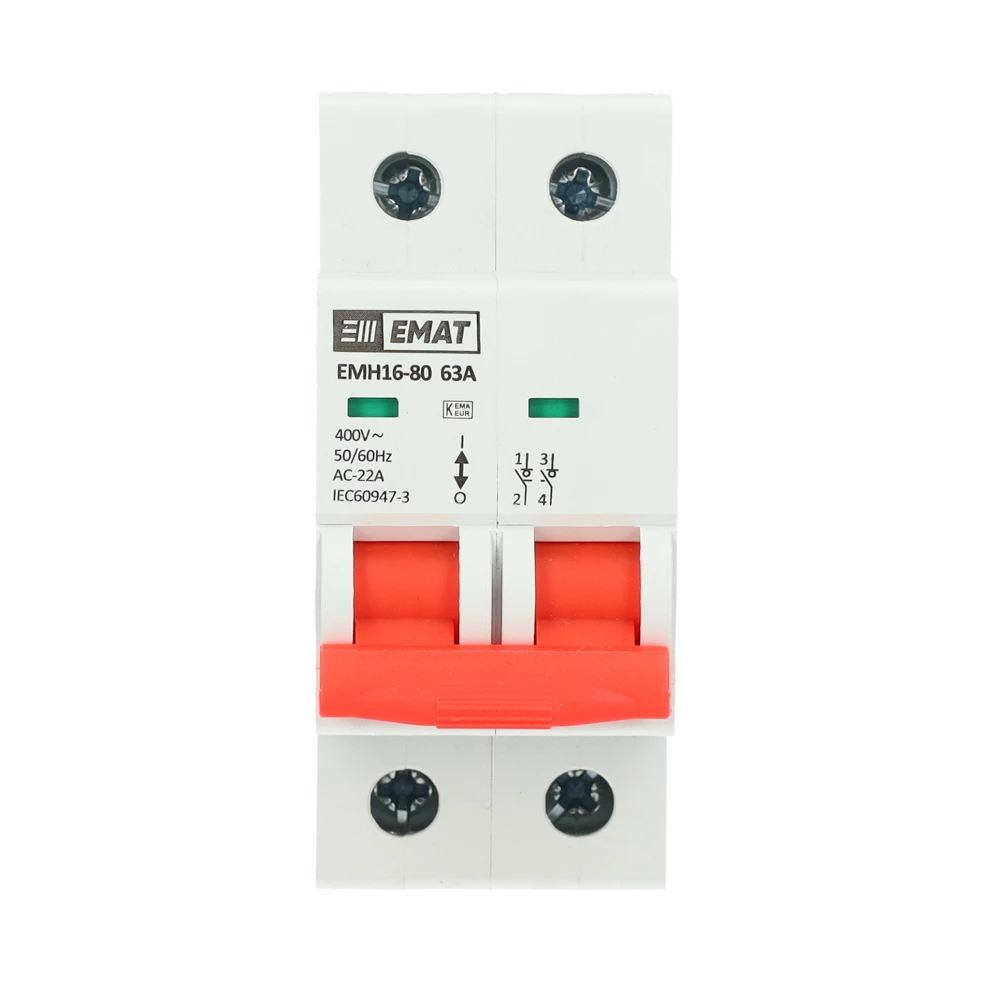 Miniatuur van EMAT hoofdschakelaar 63A 1-fase (2P) (85005001)