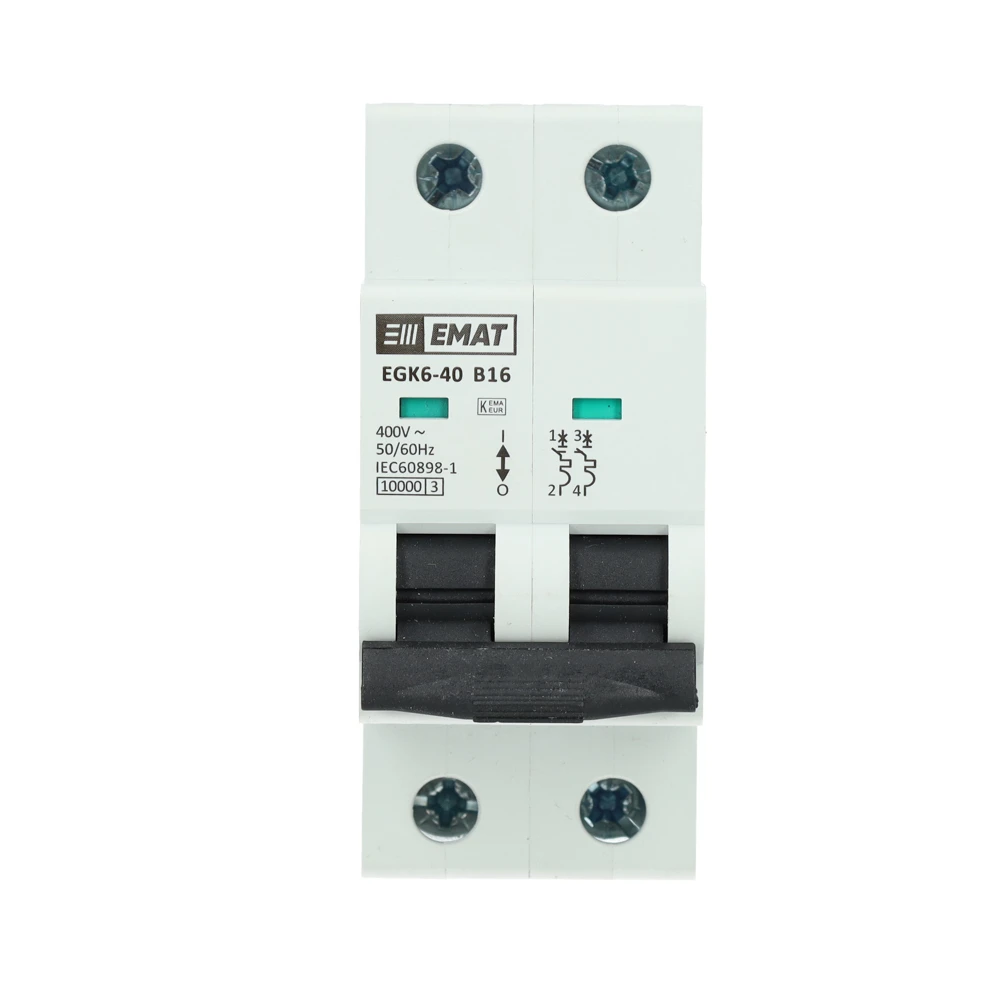 Miniatuur van EMAT installatieautomaat 2-polig 16A B-kar (85001014)