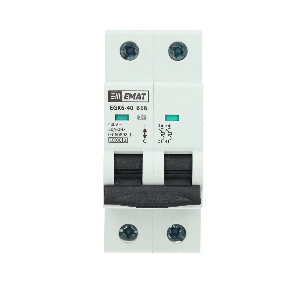 Miniatuur van EMAT installatieautomaat 2-polig 16A B-kar (85001014)