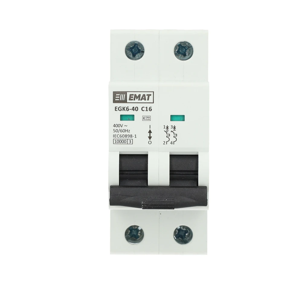 Miniatuur van EMAT installatieautomaat 2-polig 16A C-kar (85001015)