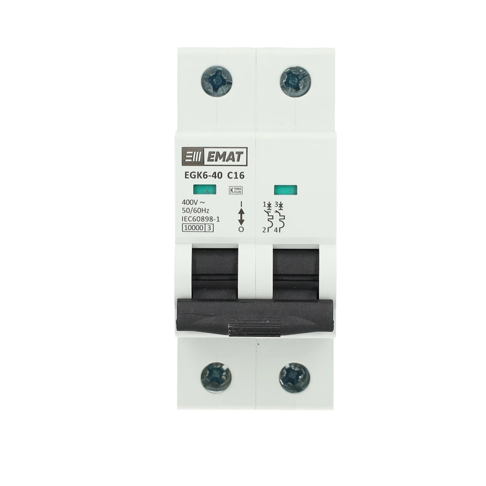 Miniatuur van EMAT installatieautomaat 2-polig 16A C-kar (85001015)