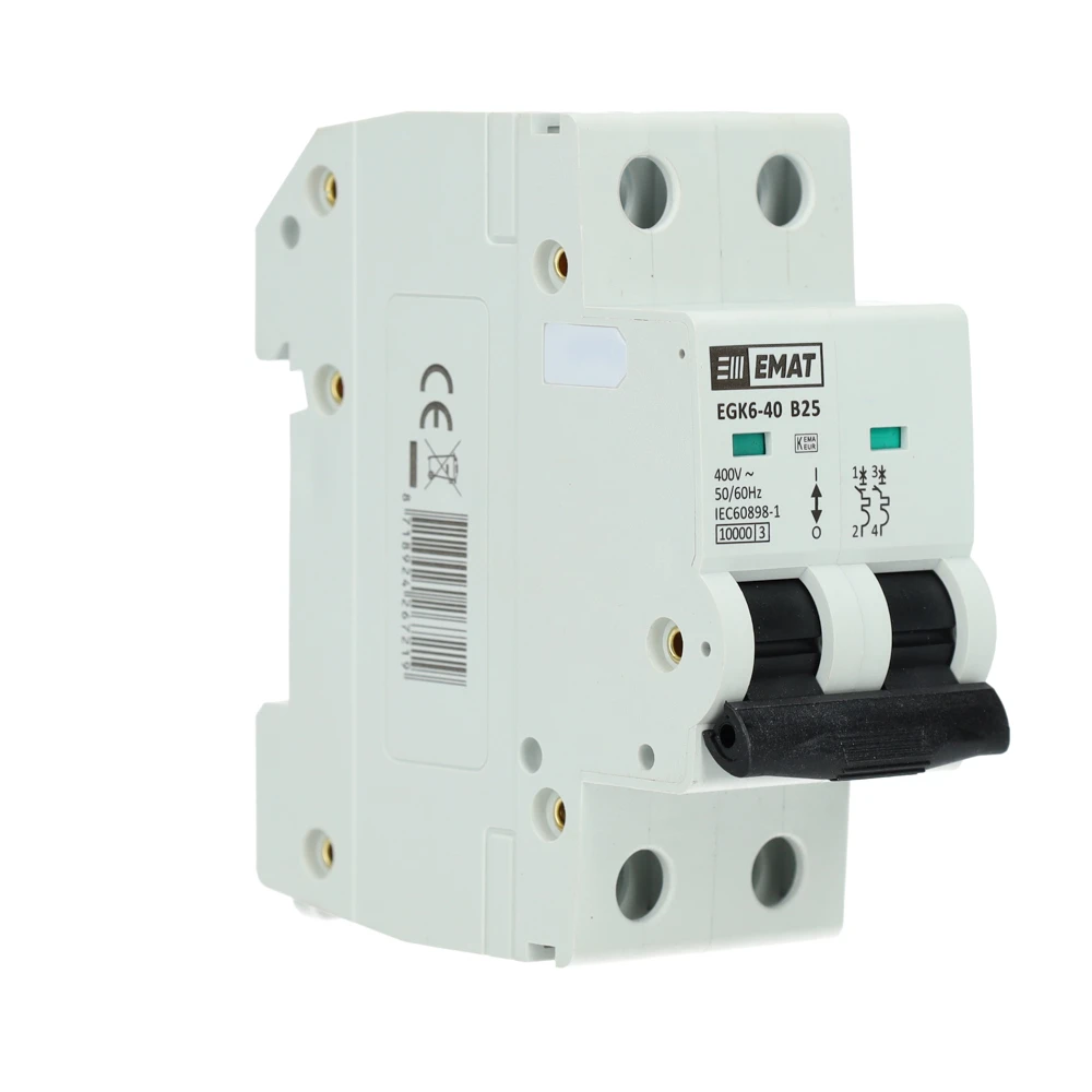 Miniatuur van EMAT installatieautomaat 2-polig 25A B-kar (85001018)
