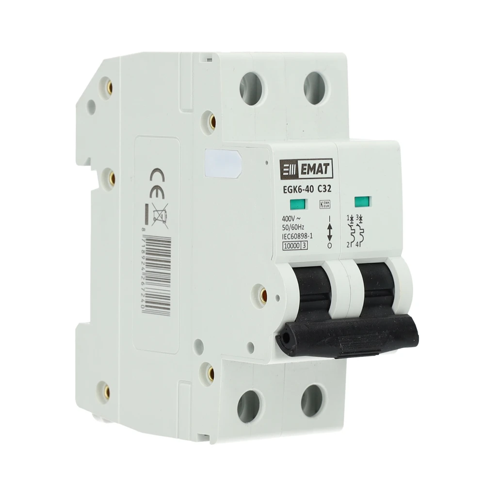 Miniatuur van EMAT installatieautomaat 2-polig 32A C-kar (85001021)