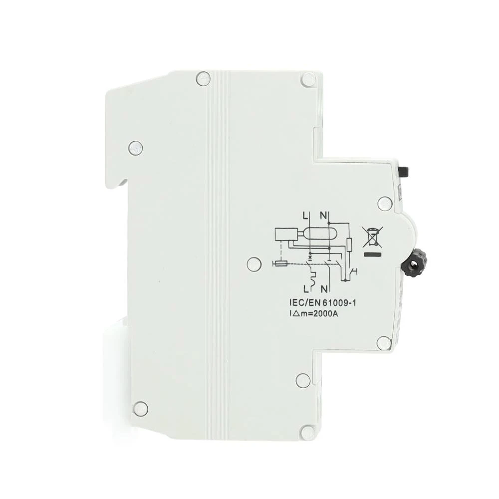 Miniatuur van EMAT aardlekautomaat 1-polig+nul 10A C-kar 30mA (85006003)