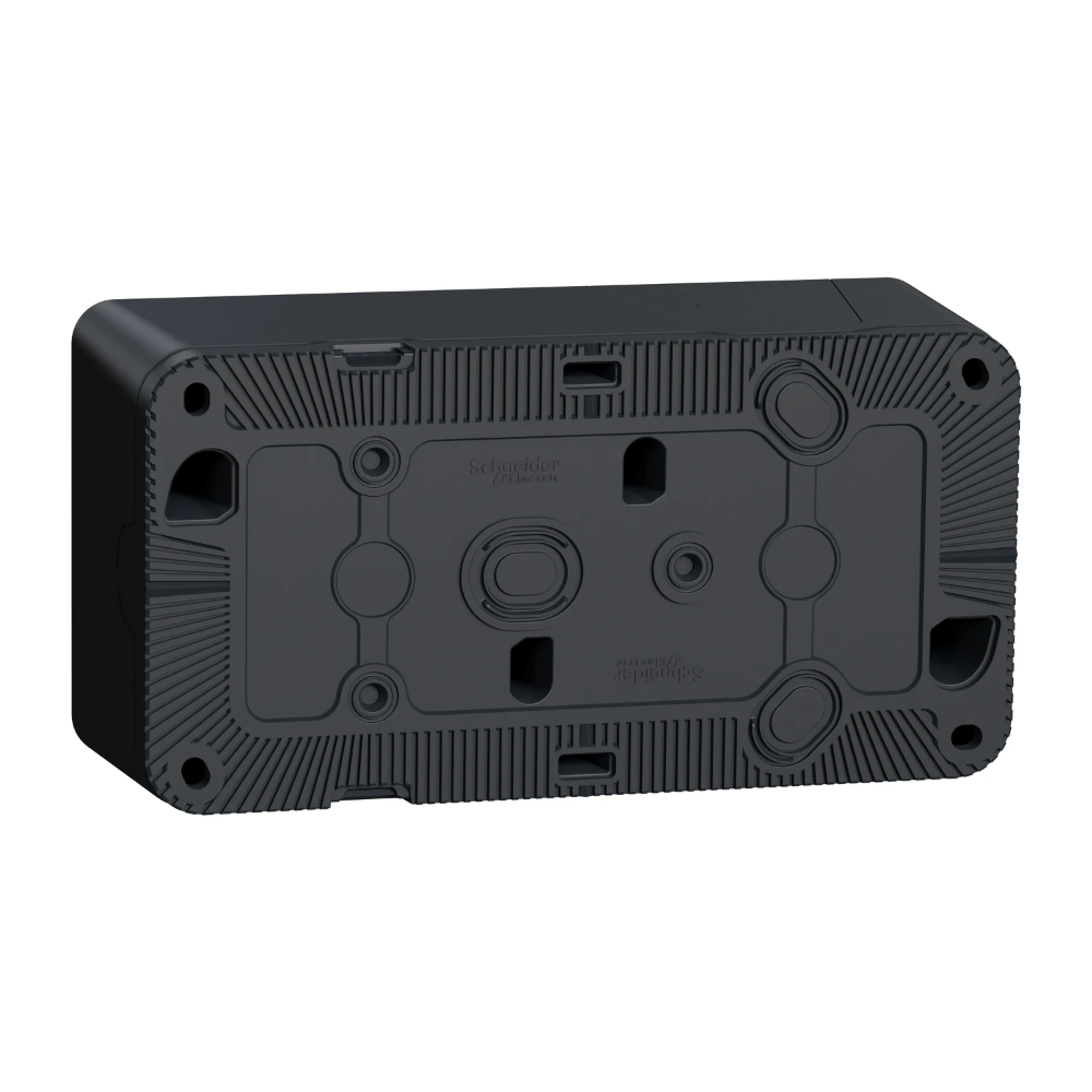 Miniatuur van Schneider-Merten stopcontact 2-voudig met klapdeksel IP55 - Mureva Styl mat grijs (MUR36029)