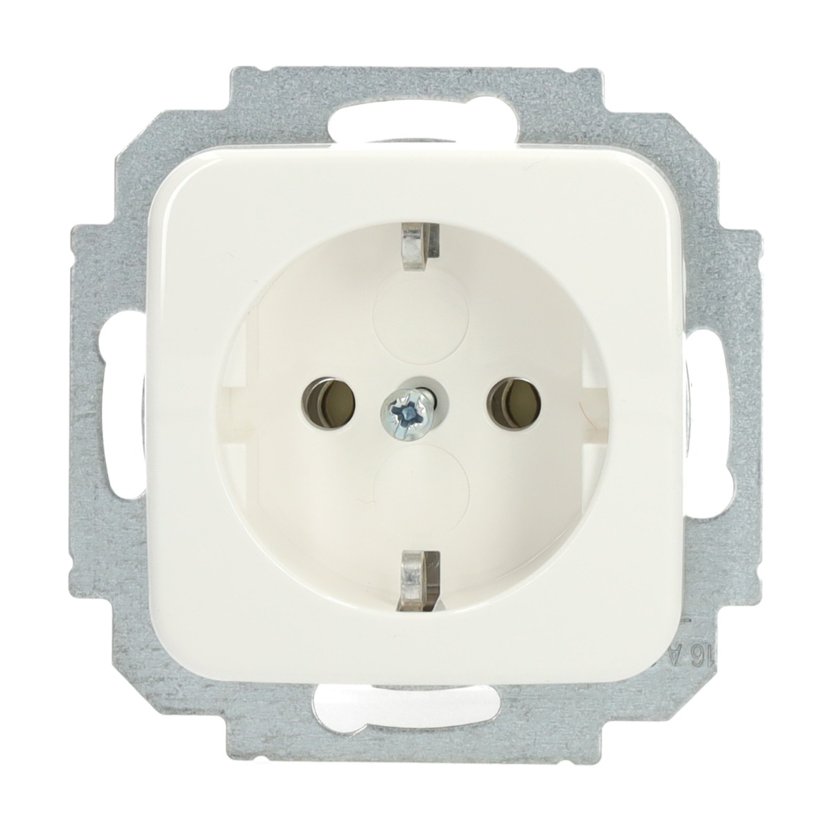 Miniatuur van EMAT stopcontact inbouw 1-voudig randaarde - wit (EMATS014)