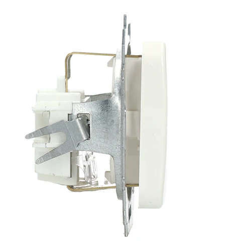 Miniatuur van EMAT stopcontact inbouw 1-voudig randaarde - wit (EMATS014)