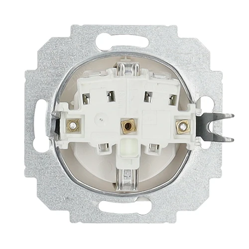 Miniatuur van EMAT stopcontact inbouw 1-voudig randaarde - wit (EMATS014)