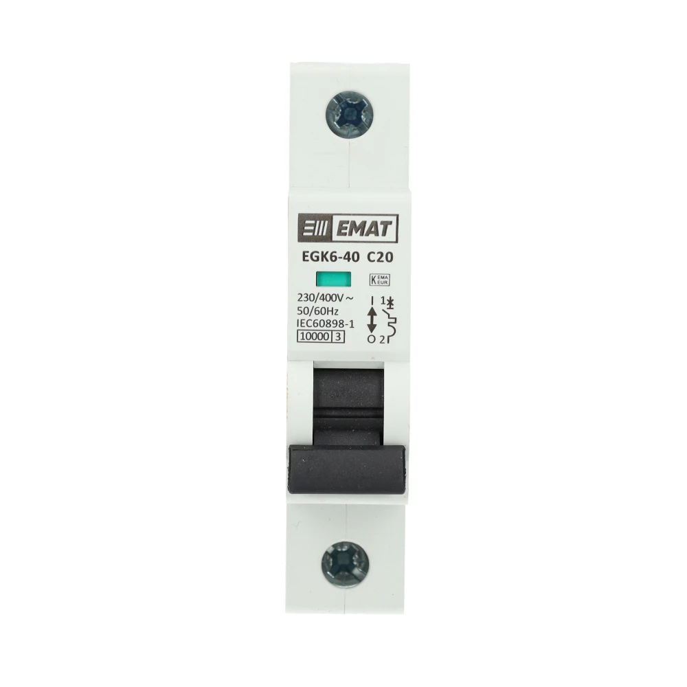 Miniatuur van EMAT installatieautomaat 1-polig 20A C-kar (85001031)