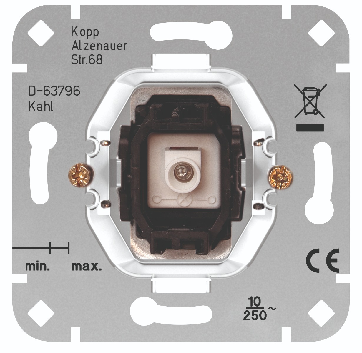 Miniatuur van Kopp sokkel wisseldrukschakelaar met N-contact - per 10 stuks (504700000)