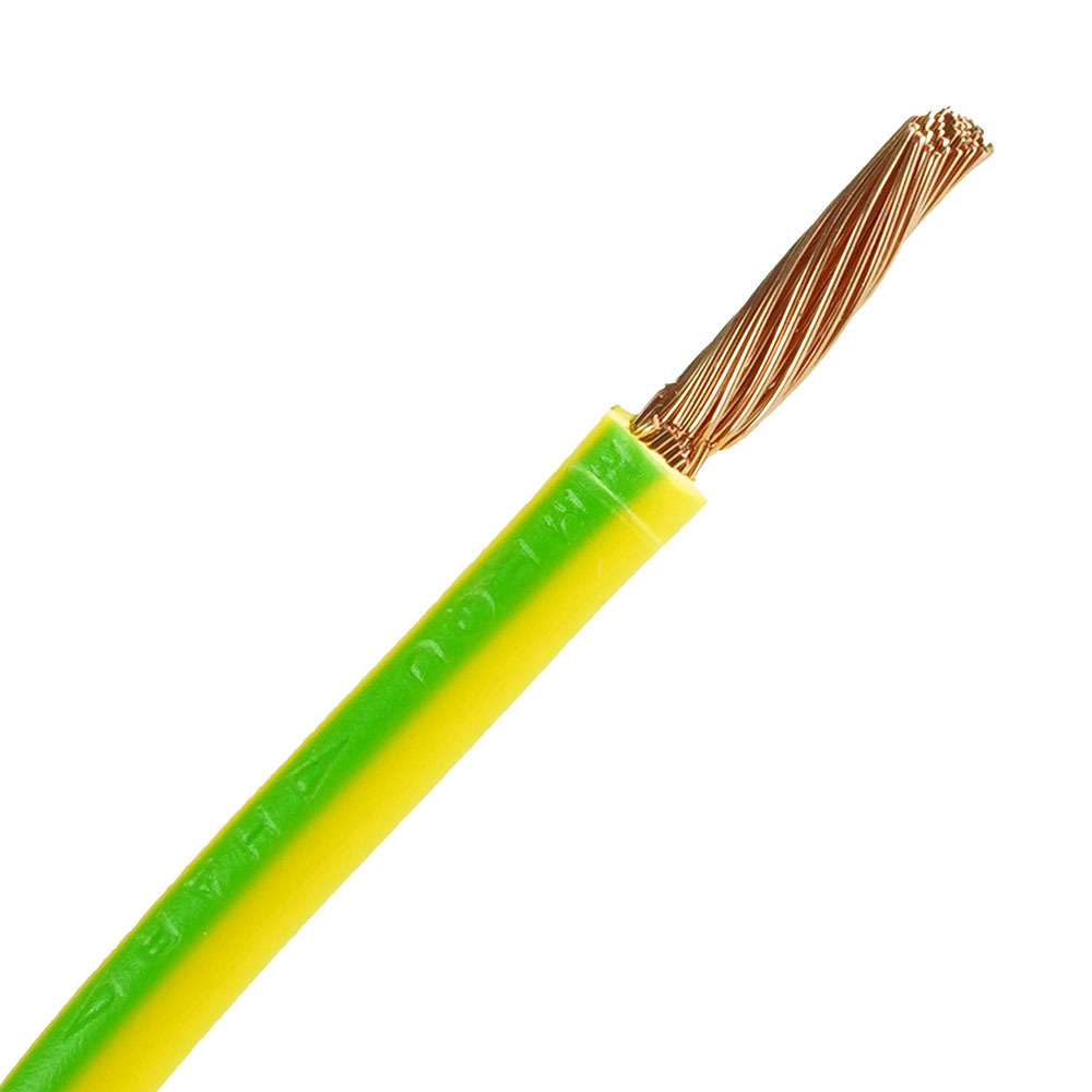 Miniatuur van Aansluitdraad 6 mm2 geel/groen per meter