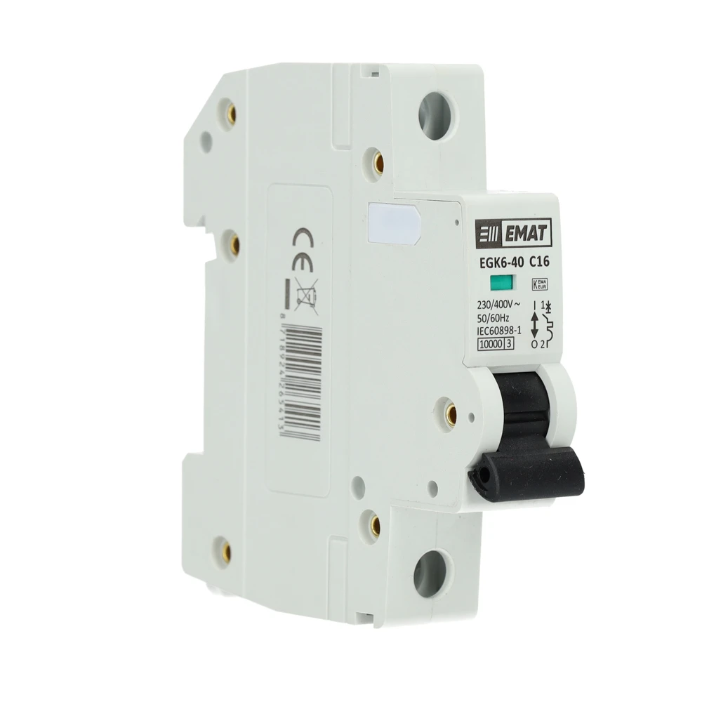 Miniatuur van EMAT installatieautomaat 1-polig 16A C-kar (85001029)