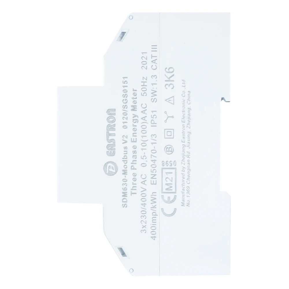 Miniatuur van Eastron kWh meter 100A 3-fase digitaal Modbus MID afname/levering (SDM630MODBUS)