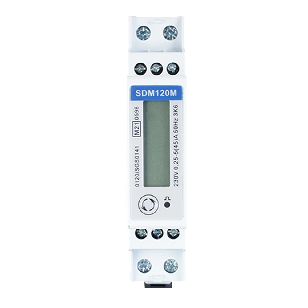 Miniatuur van Eastron energiemeter 45A 1-fase digitaal MID Klasse B Modbus afname/levering (SDM120MODBUS)