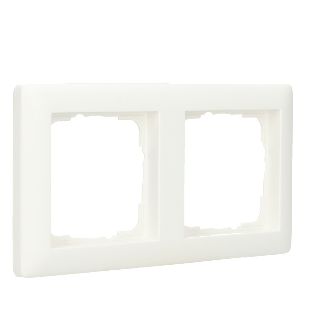 Miniatuur van Gira afdekraam 2-voudig - standaard 55 zuiver wit mat (021204)