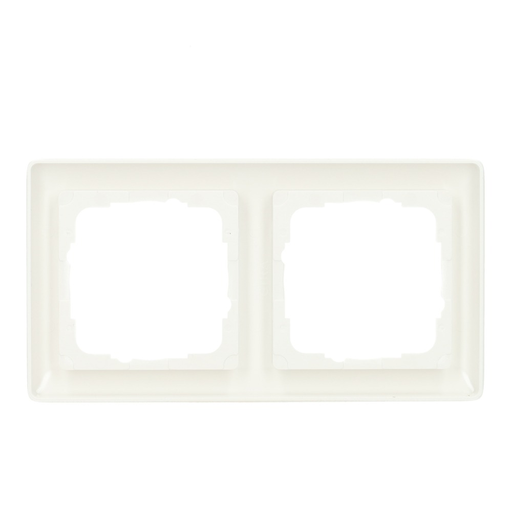 Miniatuur van Gira afdekraam 2-voudig - standaard 55 zuiver wit mat (021204)