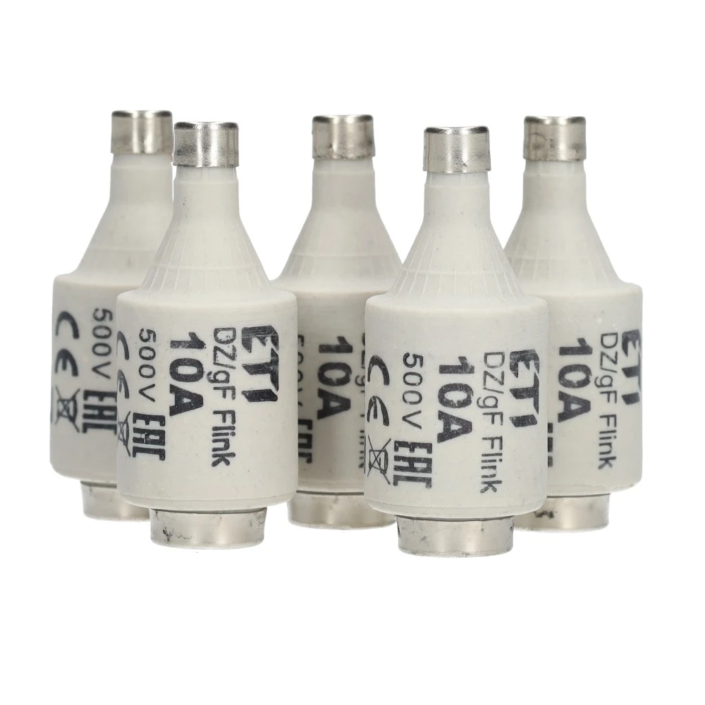 Miniatuur van ETI zekering 10A snel DII per 5 stuks