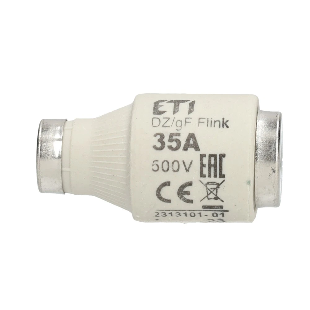 Miniatuur van ETI zekering 35A snel DIII per 5 stuks