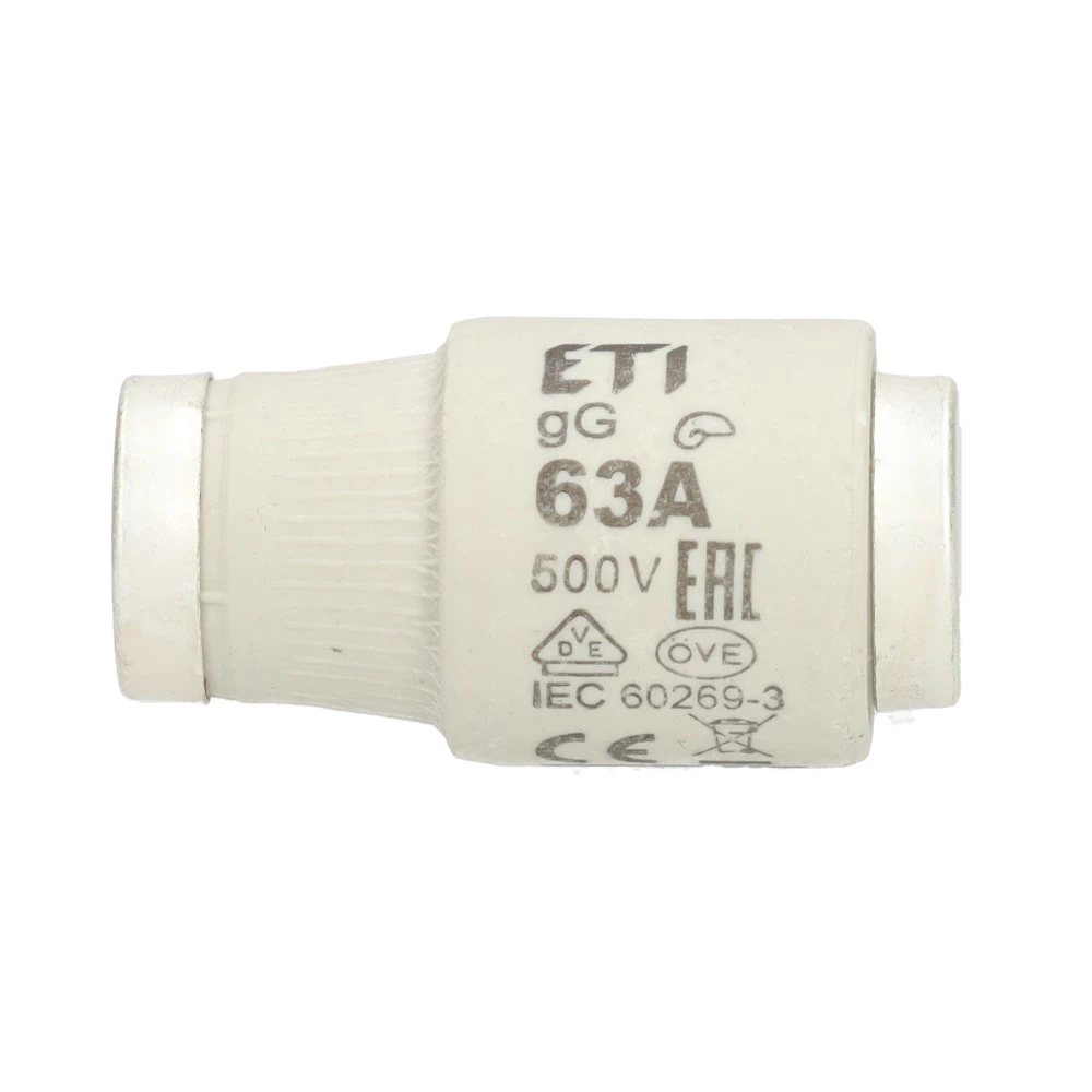 Miniatuur van ETI zekering 63A traag DIII per 5 stuks