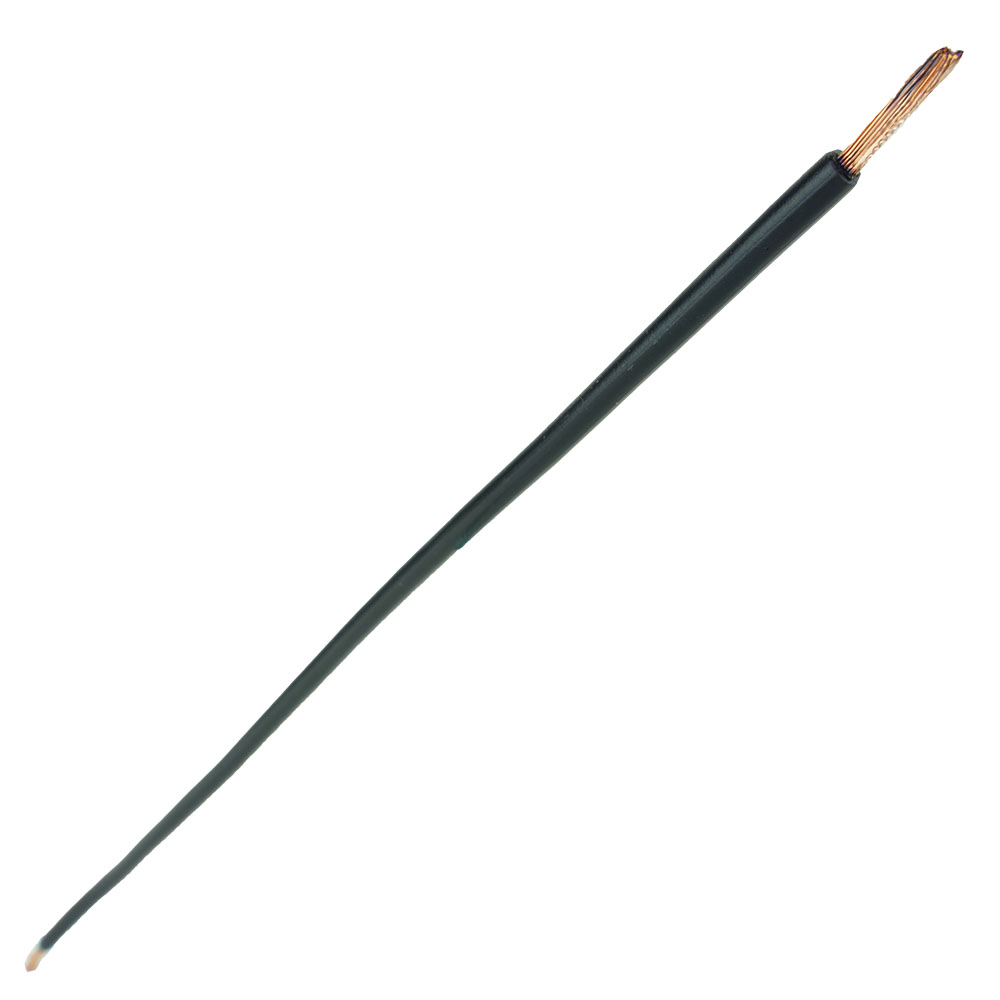 Miniatuur van Aansluitdraad H07V2-K 4mm² zwart 600 mm soepele kern en geperste uiteinden
