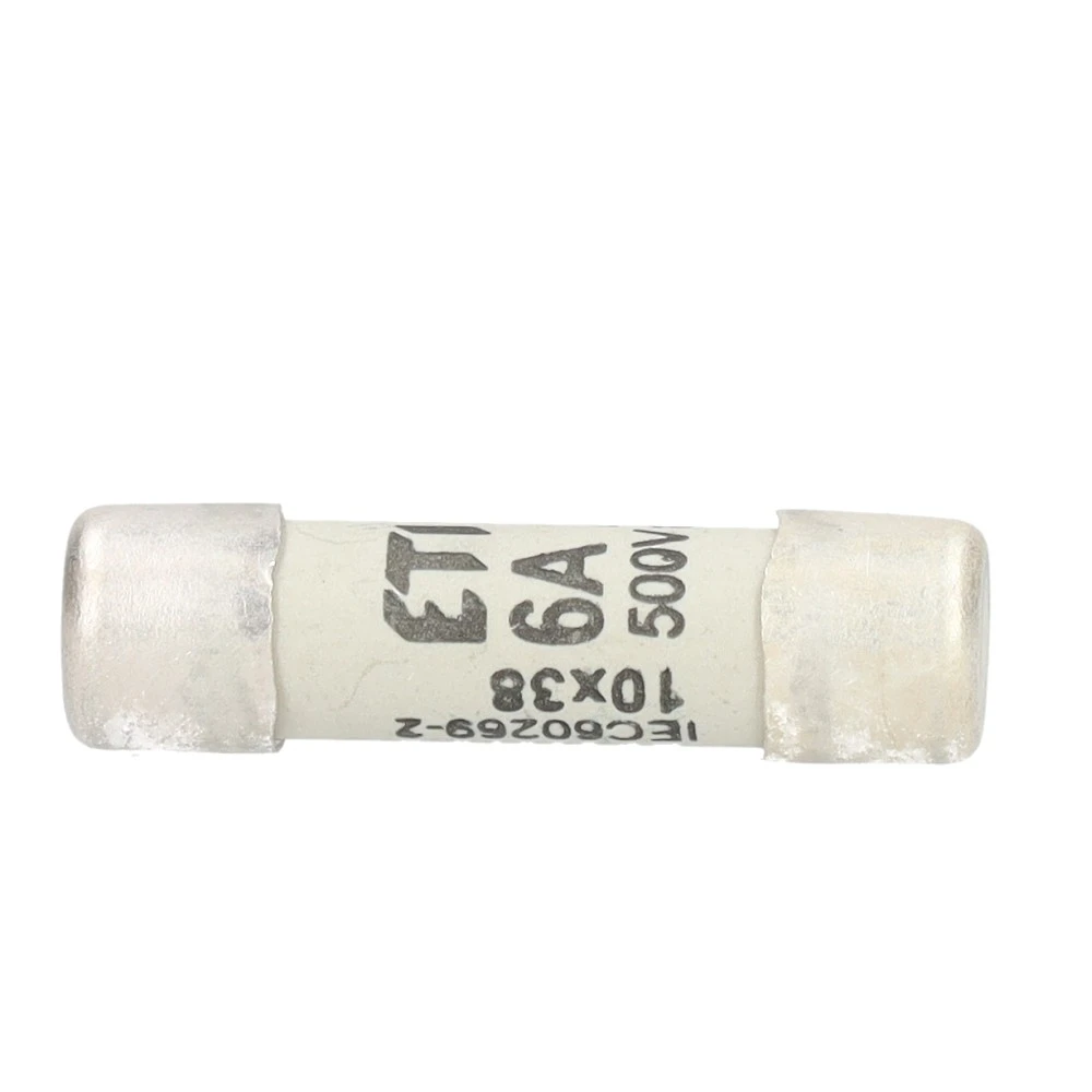 Miniatuur van buiszekering 6A Ø10x38mm per 10 stuks