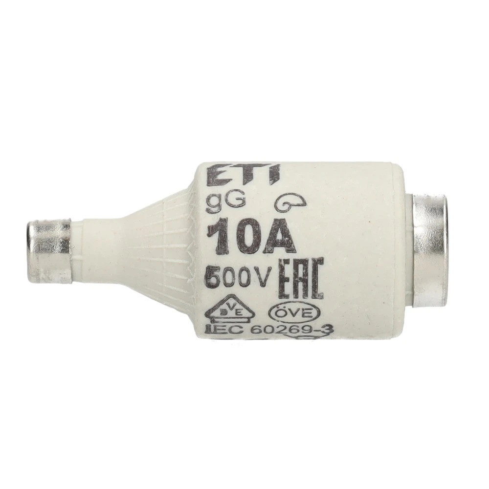 Miniatuur van ETI zekering 10A traag DII per 5 stuks