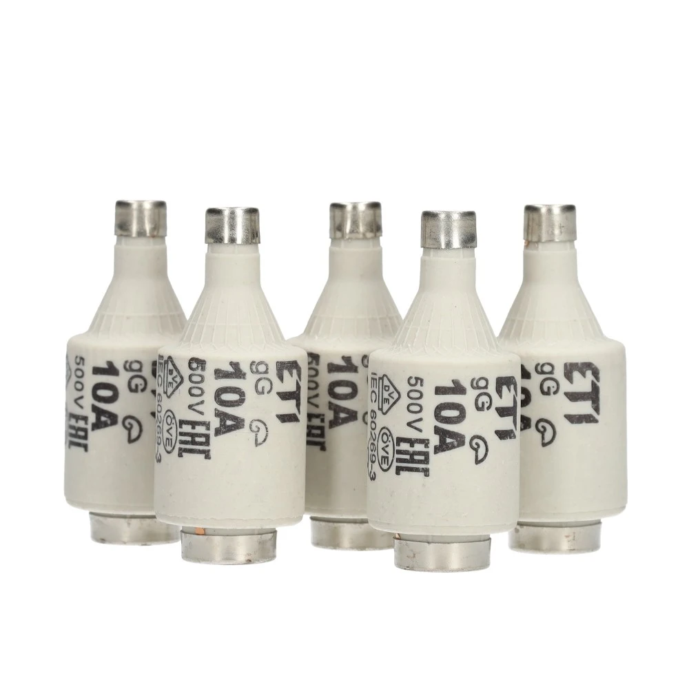 Miniatuur van ETI zekering 10A traag DII per 5 stuks