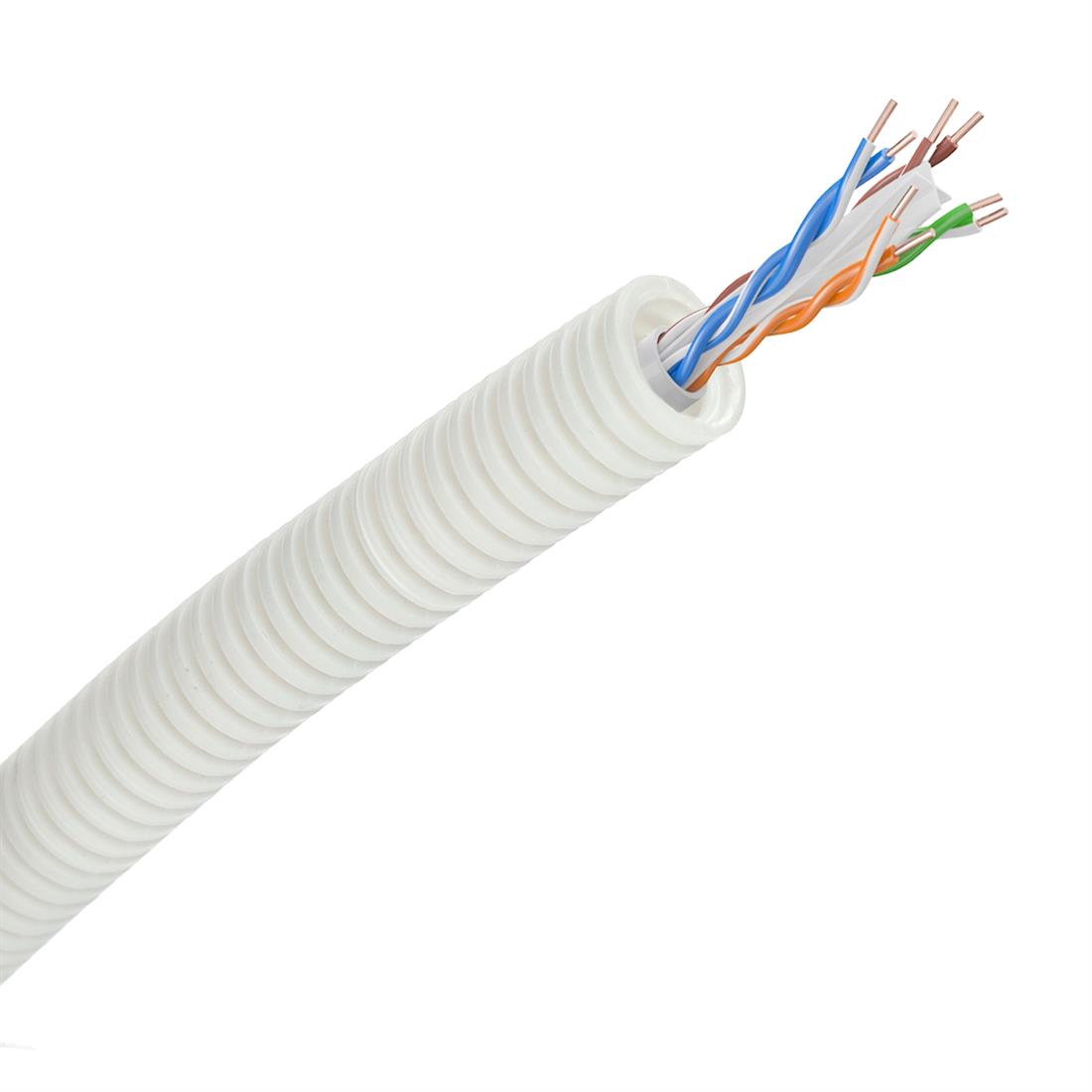 Miniatuur van Snelflex flexibele buis data U/UTP CAT6 - 16mm per rol 100 meter (SFUTP6)