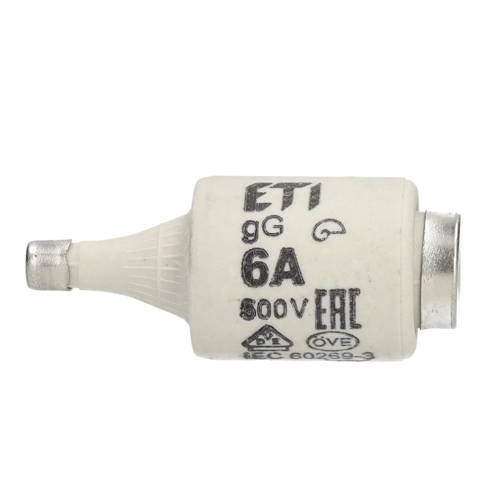 Miniatuur van ETI zekering 6A traag DII per 5 stuks