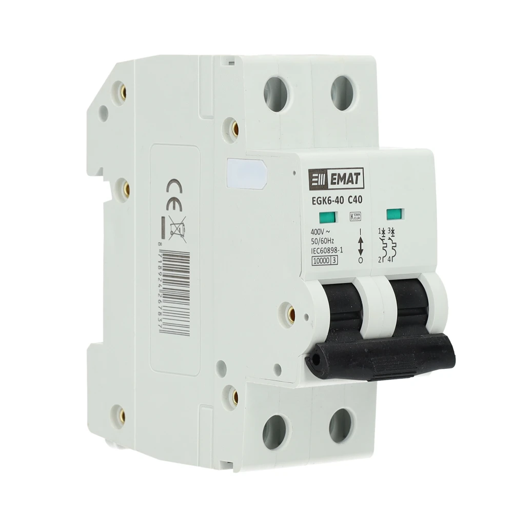 Miniatuur van EMAT installatieautomaat 2-polig 40A C-kar (85001023)