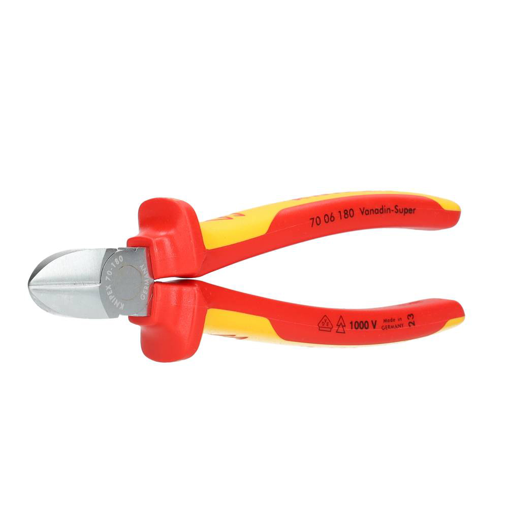 Miniatuur van KNIPEX zijkniptang verchroomd comfort 180mm VDE (7006180)