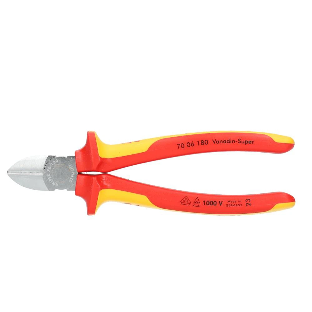 Miniatuur van KNIPEX zijkniptang verchroomd comfort 180mm VDE (7006180)