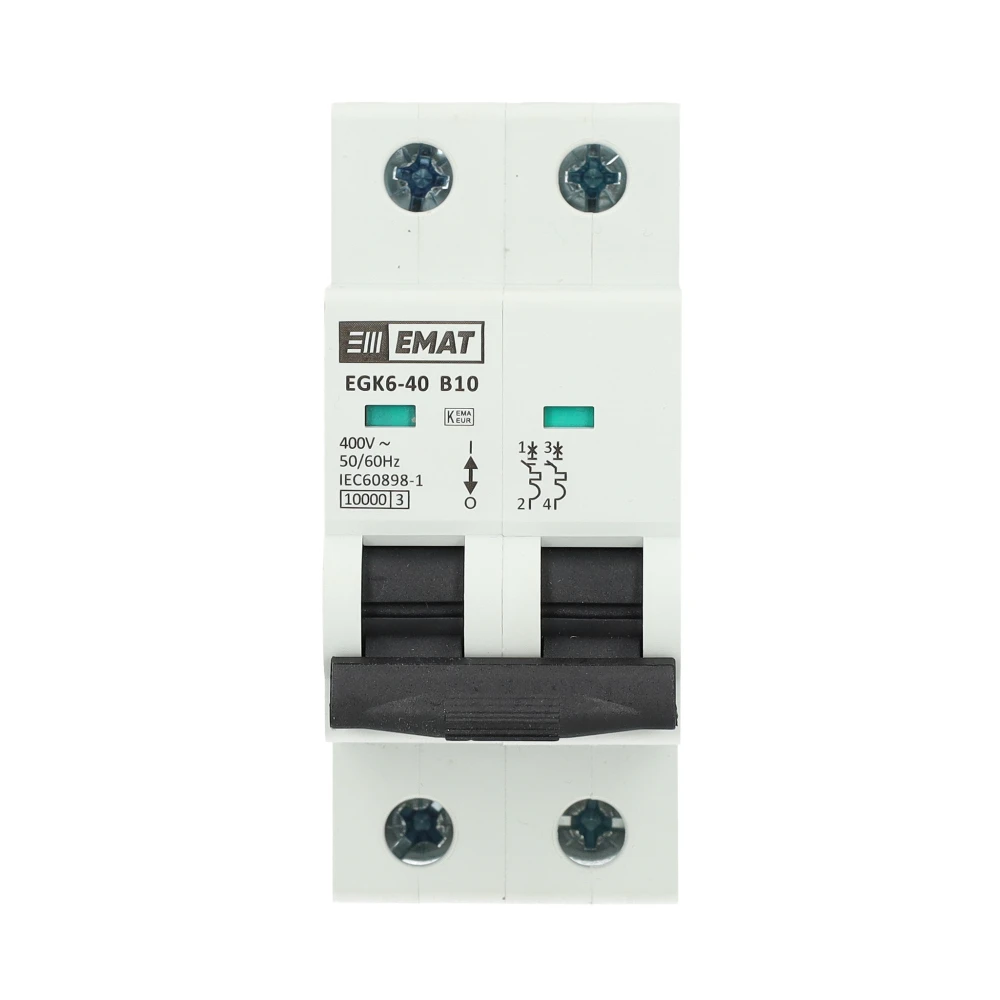 Miniatuur van EMAT installatieautomaat 2-polig 10A B-kar (85001012)