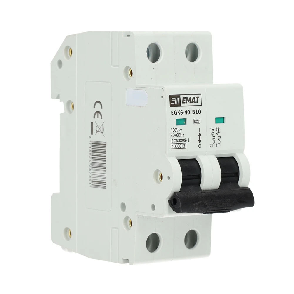 Miniatuur van EMAT installatieautomaat 2-polig 10A B-kar (85001012)