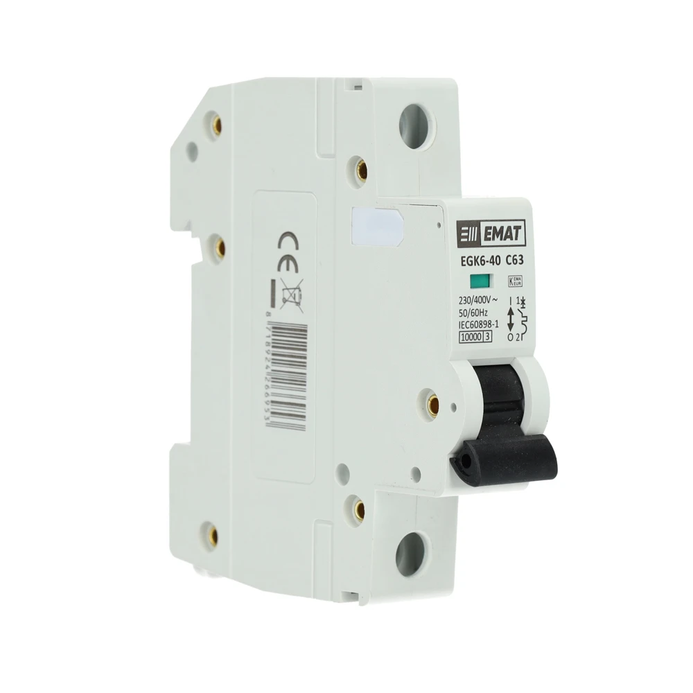 Miniatuur van EMAT installatieautomaat 1-polig 63A C-kar (85001041)