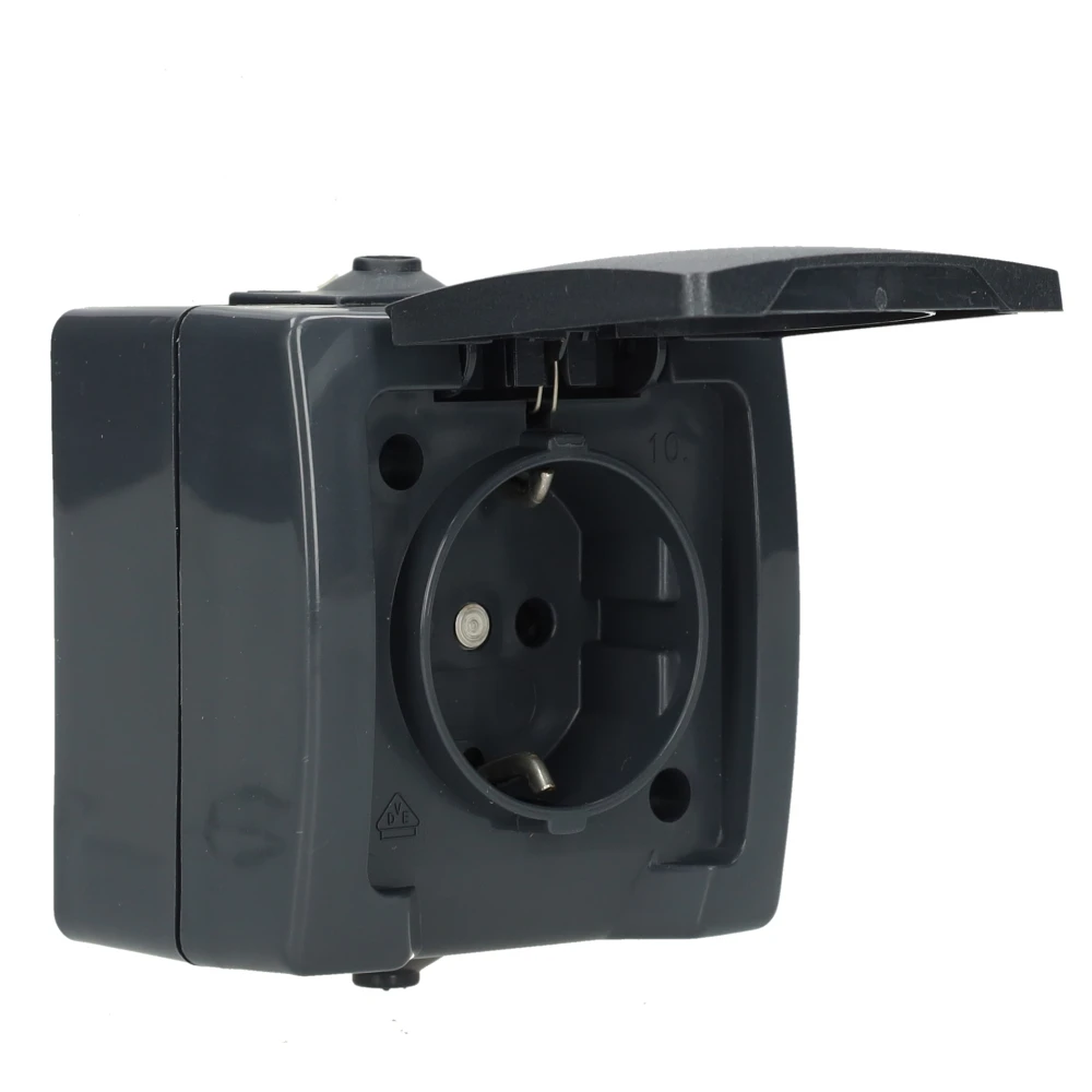 Miniatuur van Kopp NAUTIC stopcontact ip44 met randaarde 1-voudig opbouw antraciet