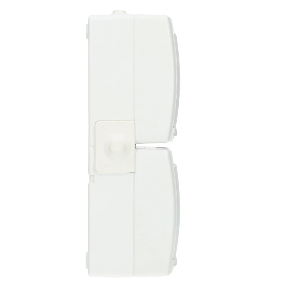 Miniatuur van Kopp NAUTIC stopcontact ip44 verticaal met randaarde 2-voudig opbouw wit