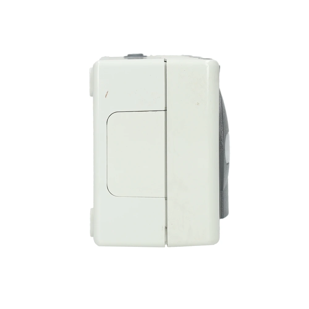 Miniatuur van Kopp blue electric stopcontact 3-voudig opbouw horizontaal met deksel en randaarde 3-voudig IP44 - grijs (131356005)