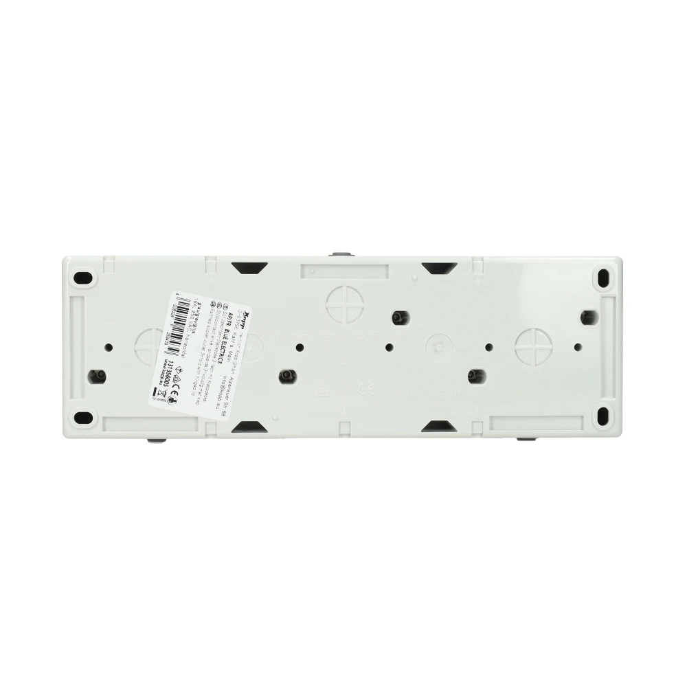 Miniatuur van Kopp blue electric stopcontact 3-voudig opbouw horizontaal met deksel en randaarde 3-voudig IP44 - grijs (131356005)