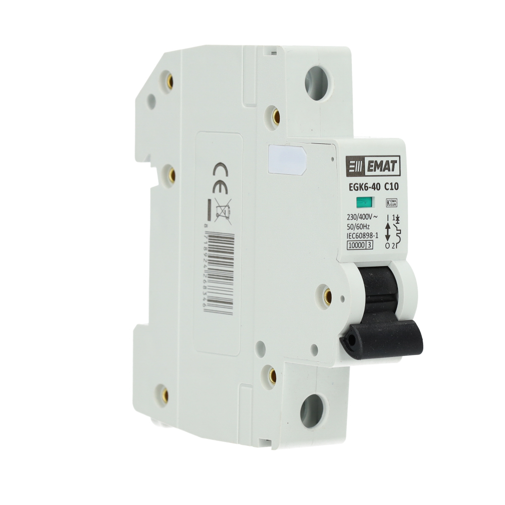 Miniatuur van EMAT installatieautomaat 1-polig 10A C-kar (85001027)