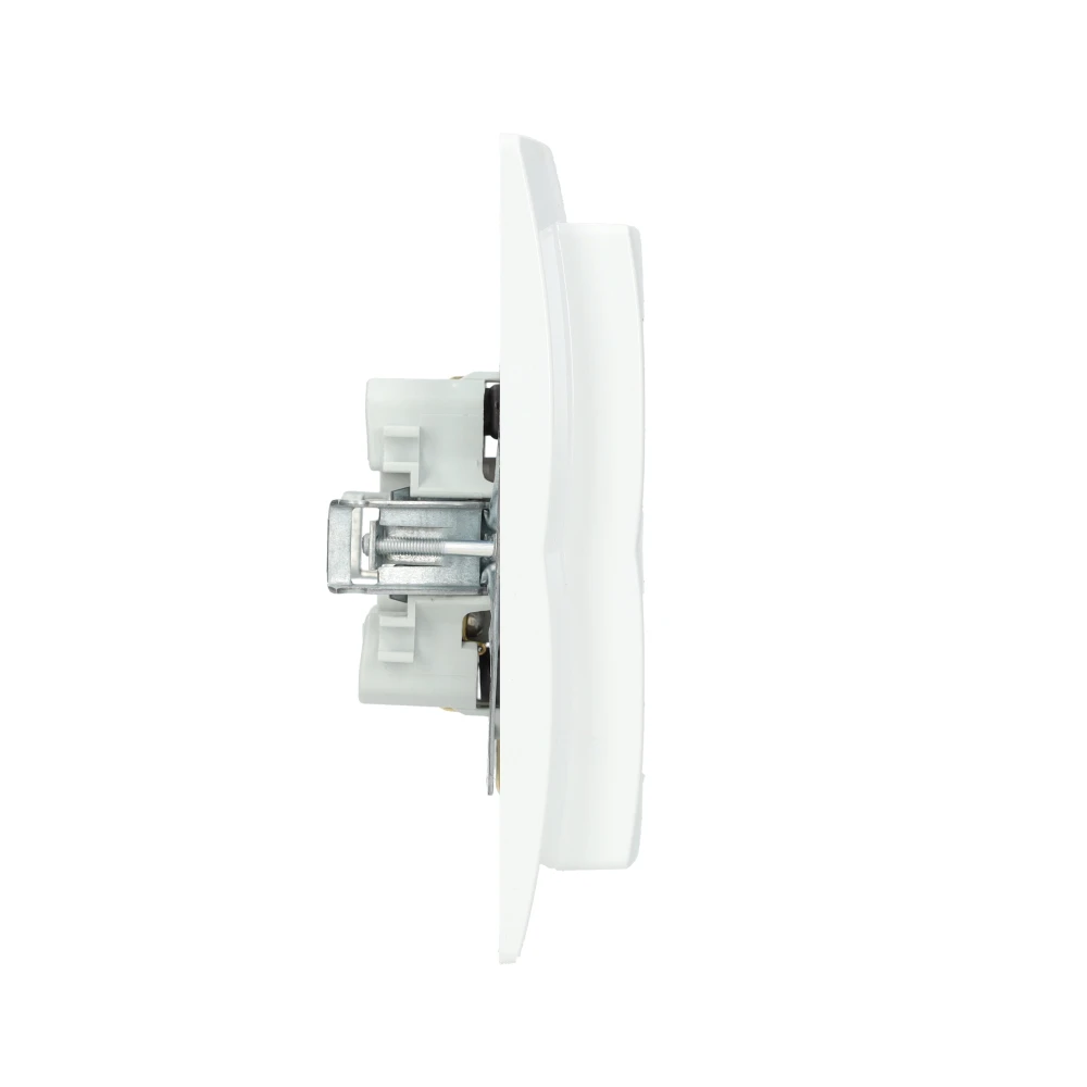 Miniatuur van Kopp HK05 stopcontact half-opbouw met randaarde 2-voudig wit