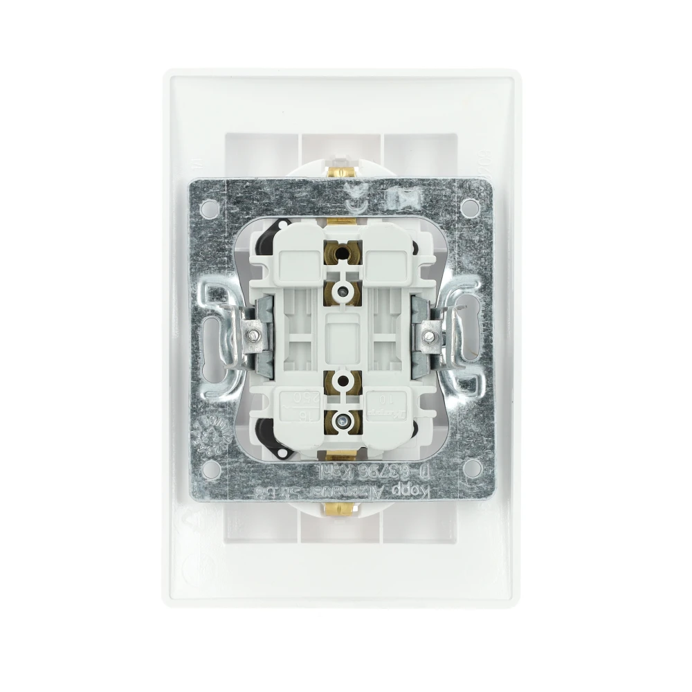 Miniatuur van Kopp HK05 stopcontact half-opbouw met randaarde 2-voudig wit