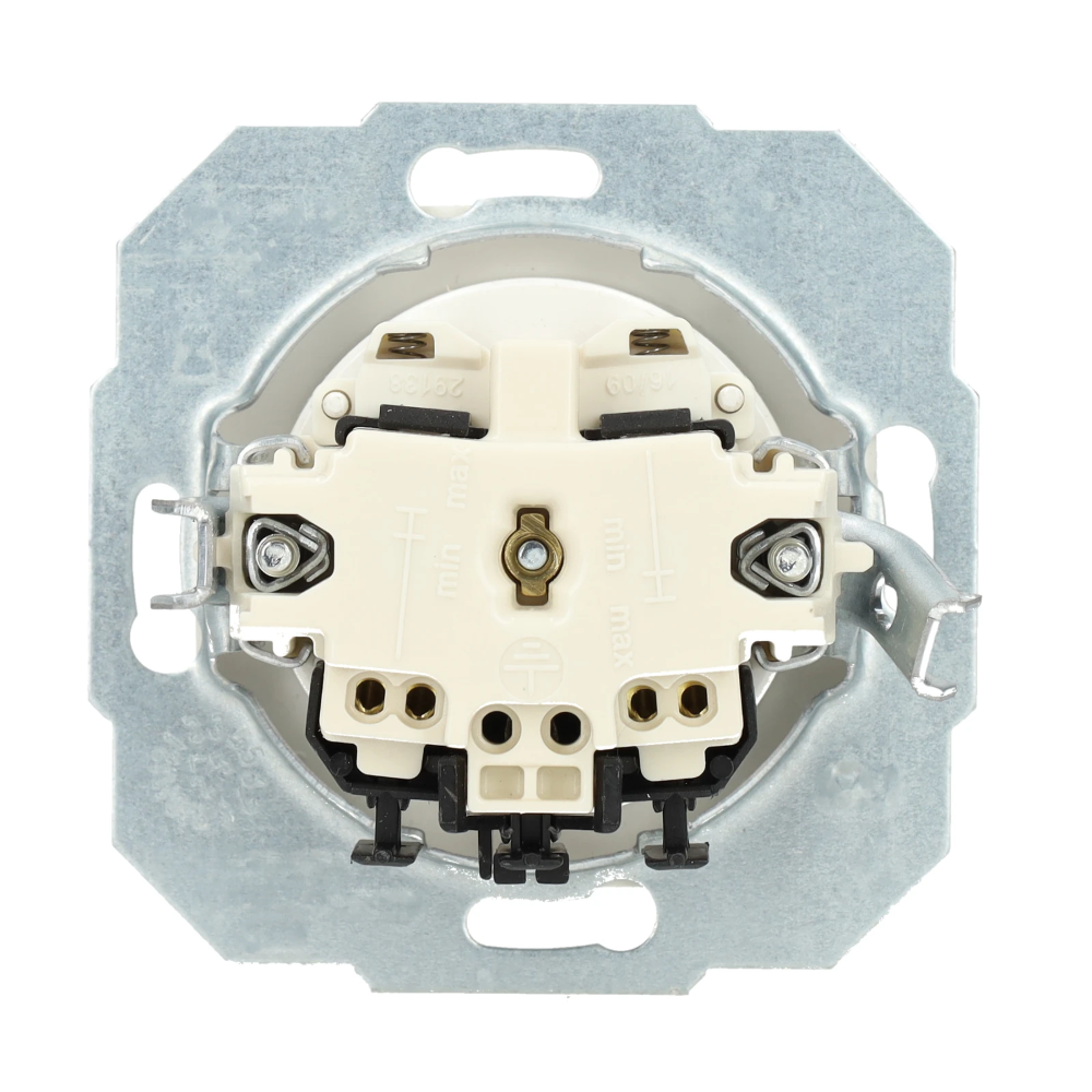 Miniatuur van Kopp HK02 afdekraam stopcontact zonder randaarde met kinderbeveiliging 1-voudig wit