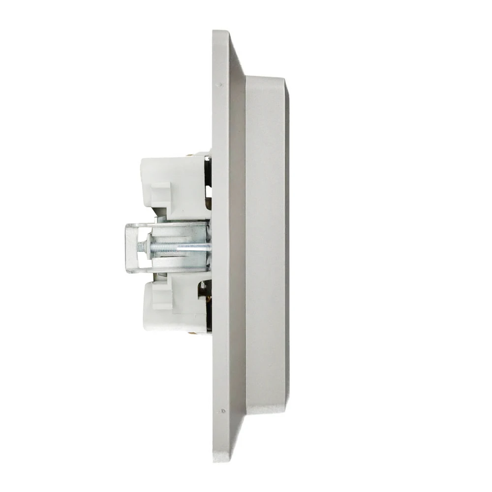 Miniatuur van Kopp HK02 stopcontact half-inbouw met randaarde en kinderbeveiliging 2-voudig staal (927720003)